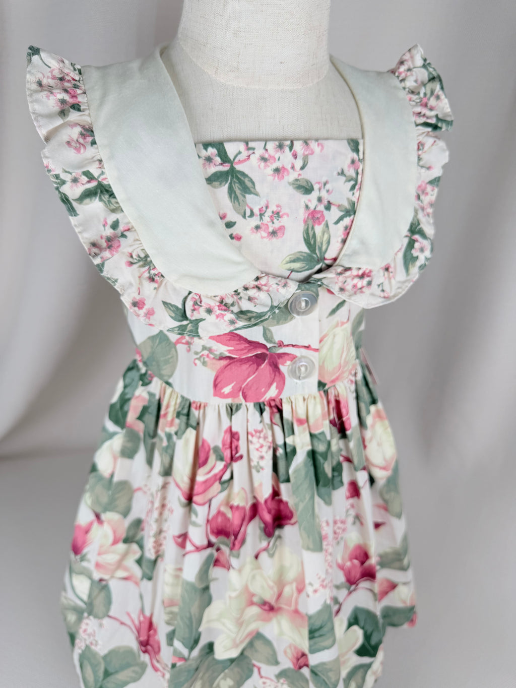 The Rosalie Garden | Vintage Thomas Floral Ruffle Dress | Dollyque