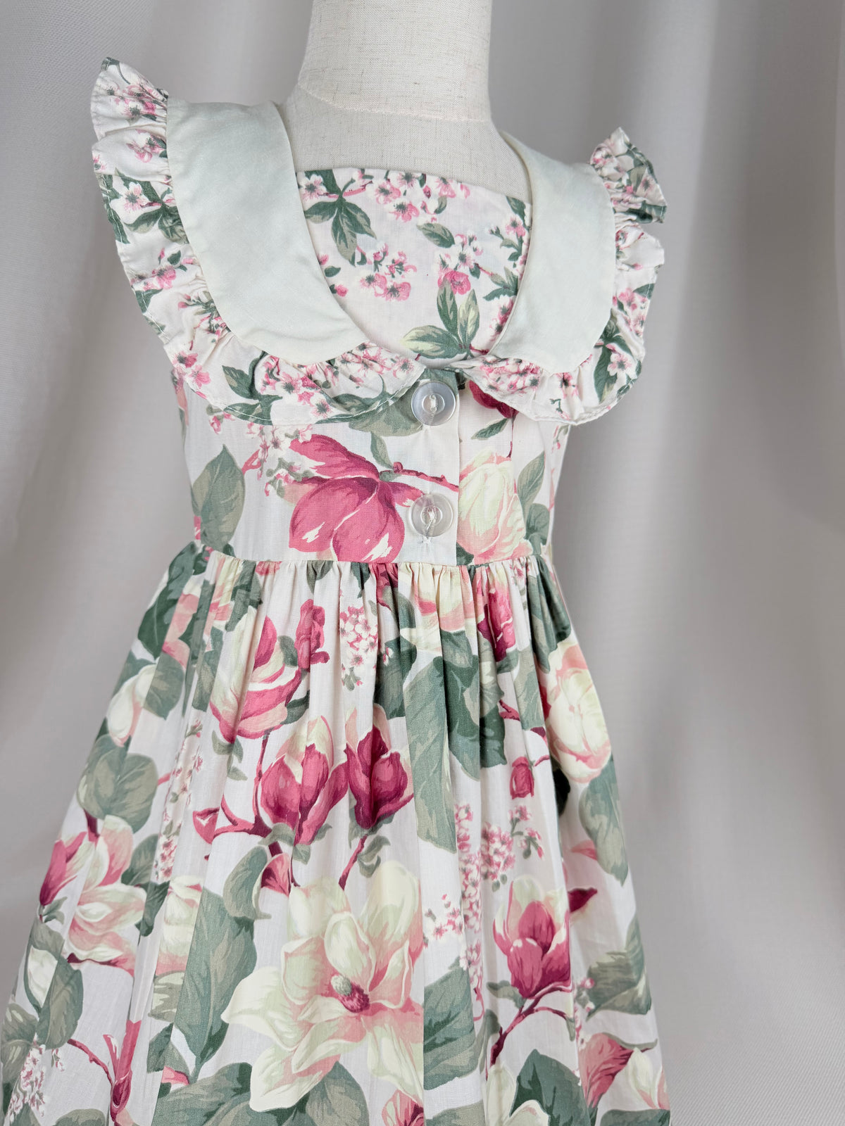 The Rosalie Garden | Vintage Thomas Floral Ruffle Dress | Dollyque