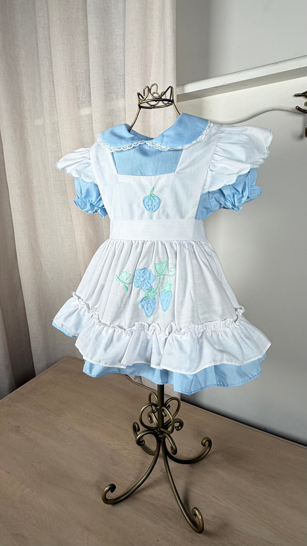 The Forget-Me-Not Pinafore Dress | Vintage Blue