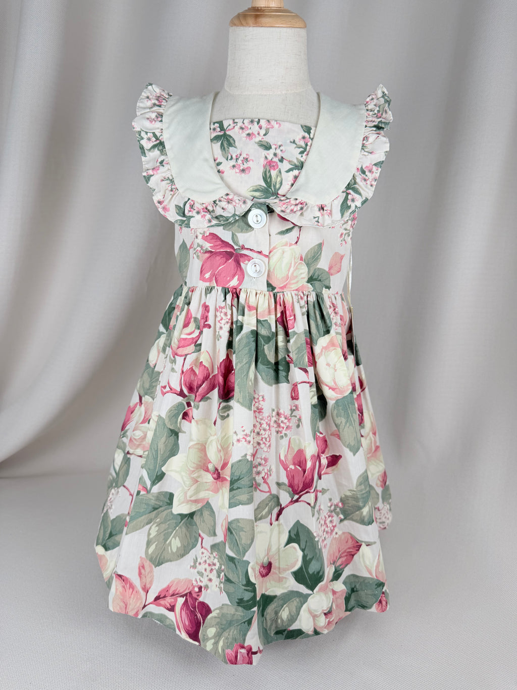 The Rosalie Garden | Vintage Thomas Floral Ruffle Dress | Dollyque