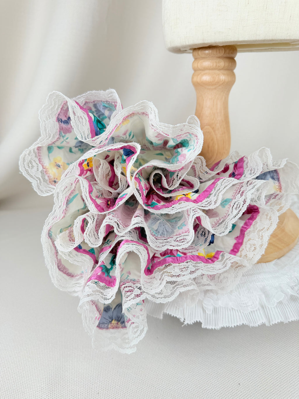The Marigold Rose | Vintage Floral Lace Ruffle Dress | Dollyque