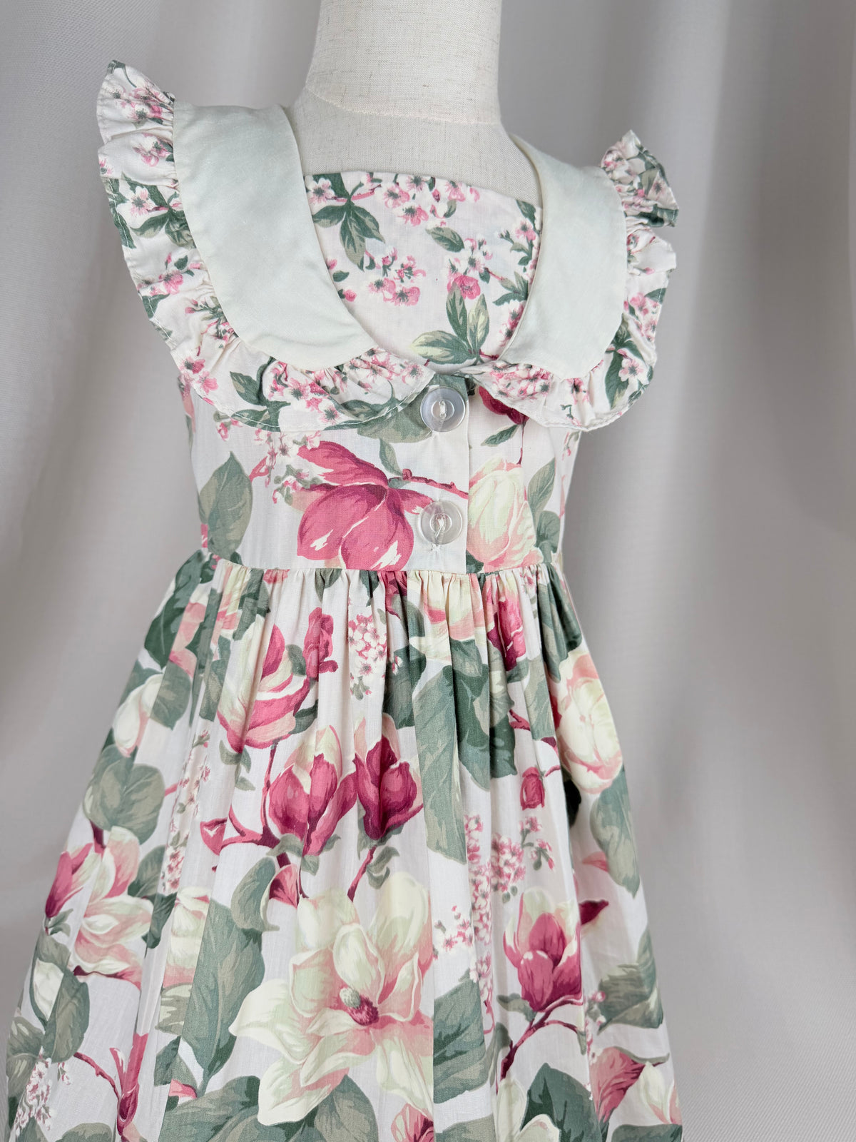 The Rosalie Garden | Vintage Thomas Floral Ruffle Dress | Dollyque