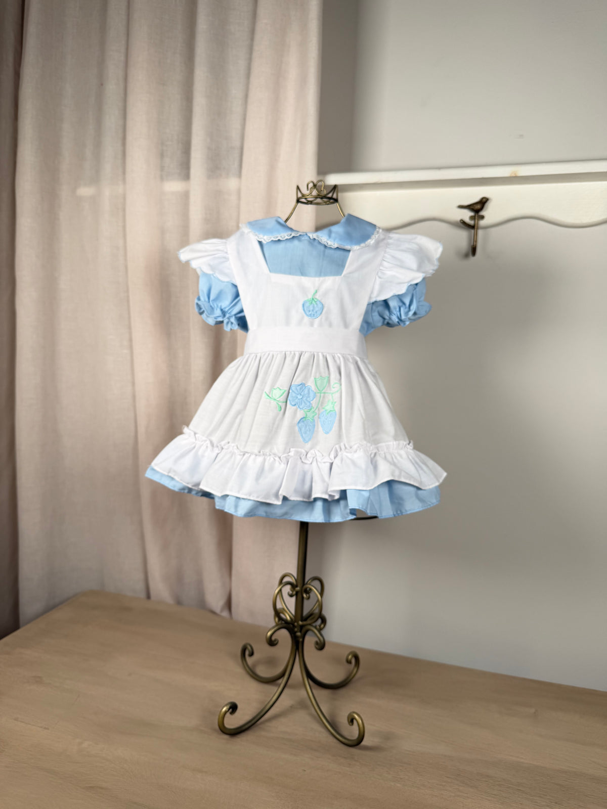 The Forget-Me-Not Pinafore Dress | Vintage Blue