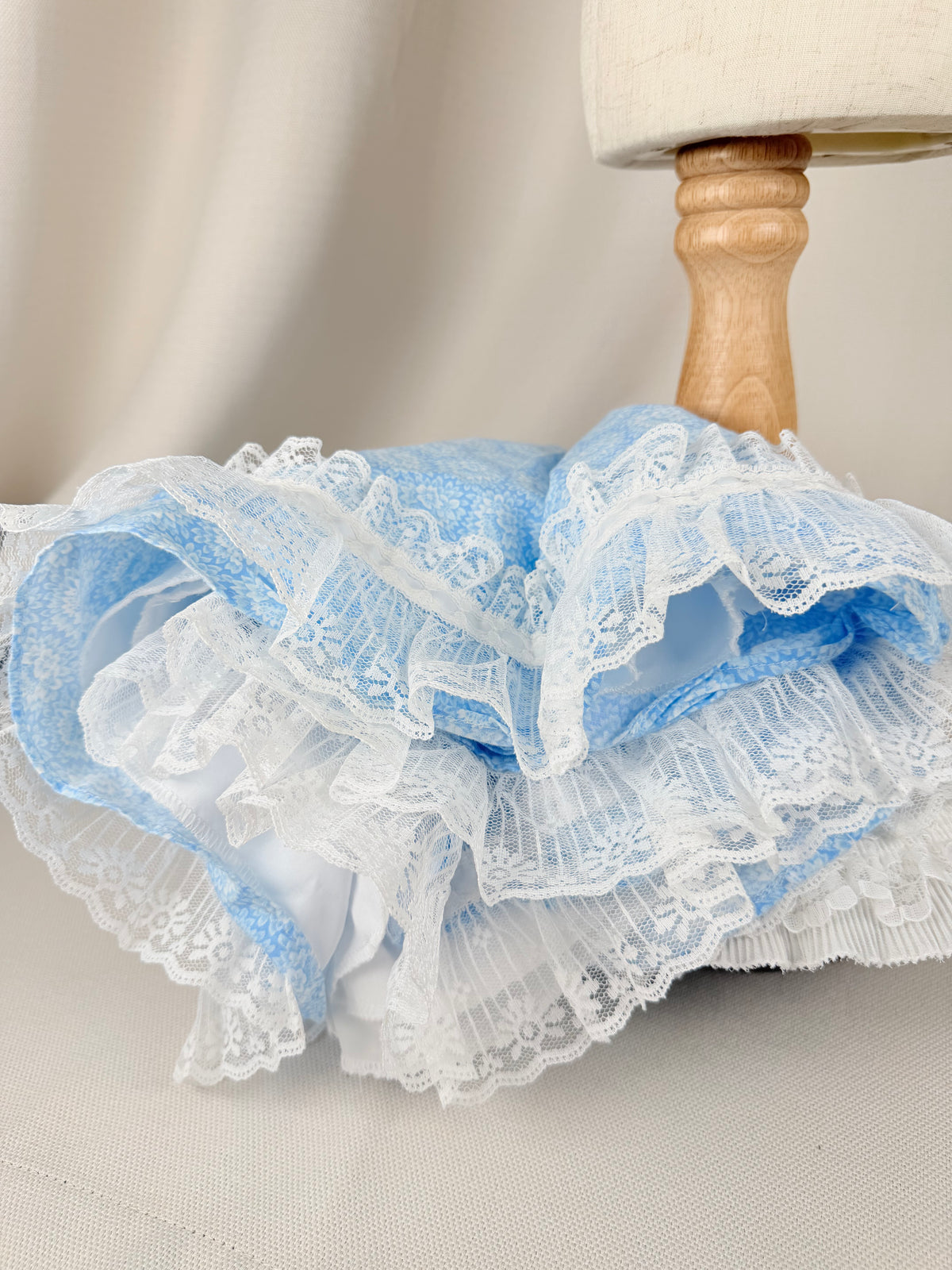 The Bluebell Rose | Vintage Blue Floral Lace Dress | Dollyque