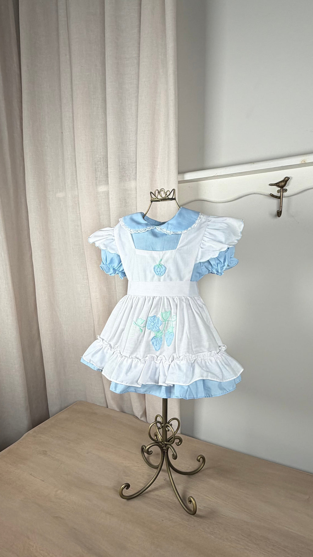 The Forget-Me-Not Pinafore Dress | Vintage Blue