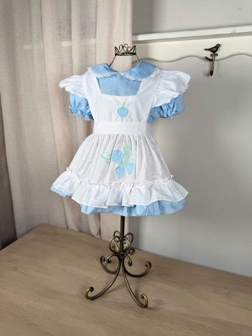 The Forget-Me-Not Pinafore Dress | Vintage Blue