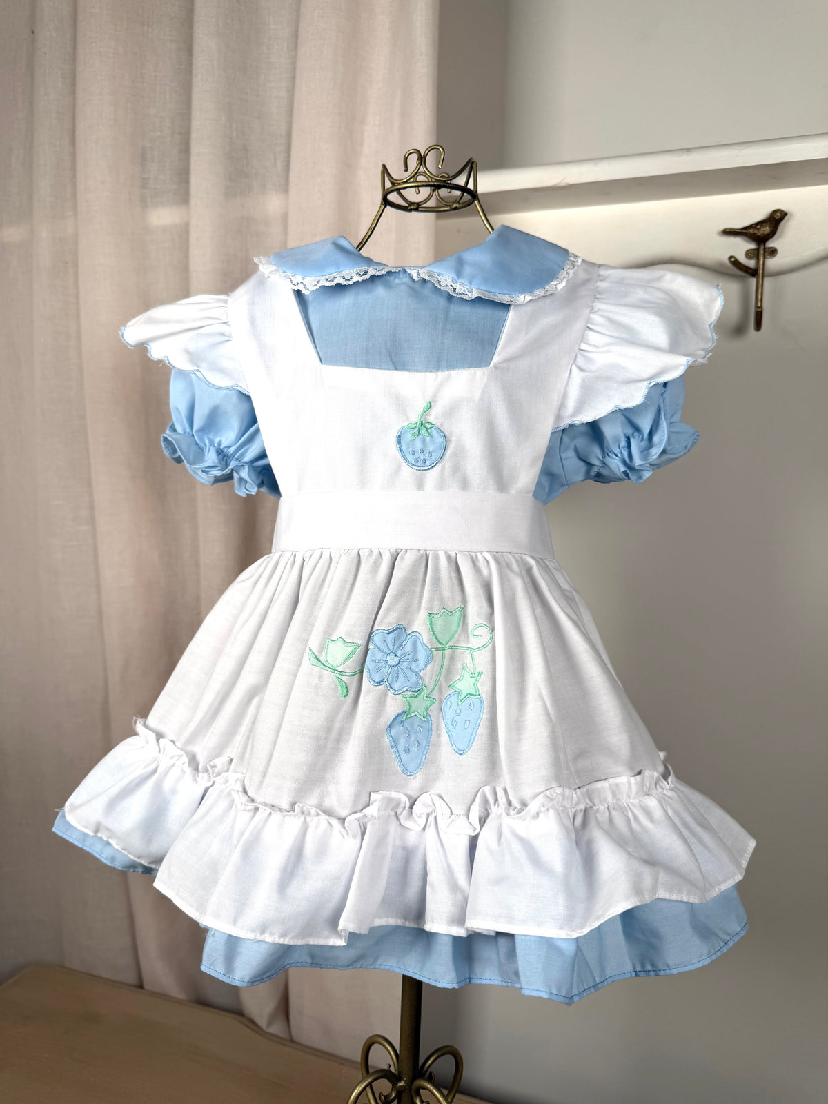 The Forget-Me-Not Pinafore Dress | Vintage Blue
